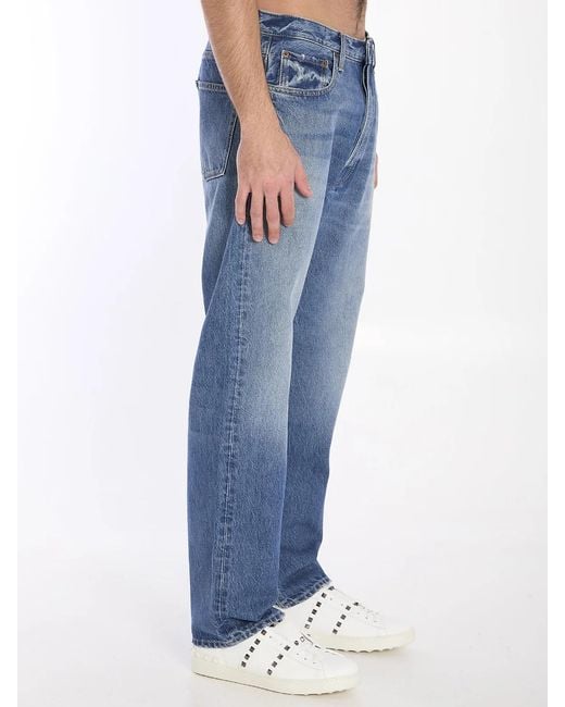 Valentino Garavani Blue Denim Trousers for men