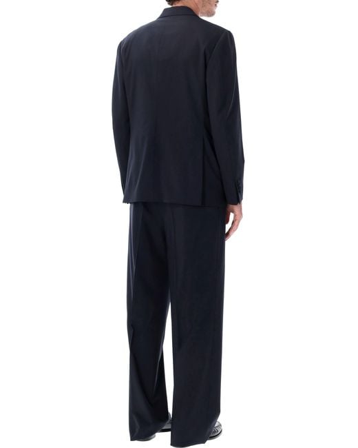 Lardini Blue Double-Breasted Tailored Suit for men