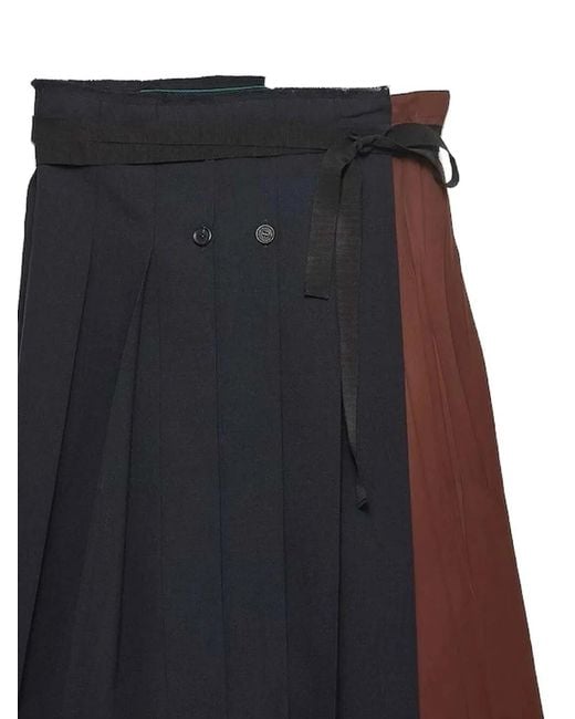 Prada Black Pleated Skirt