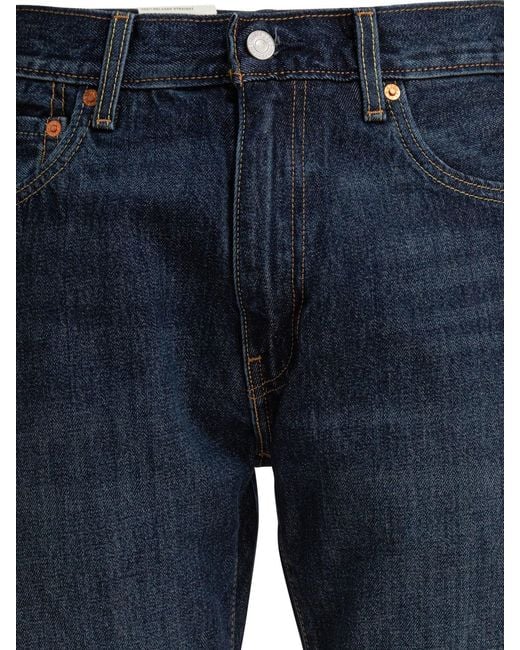 Levi's Blue "555 Relaxed Straight" Jeans for men