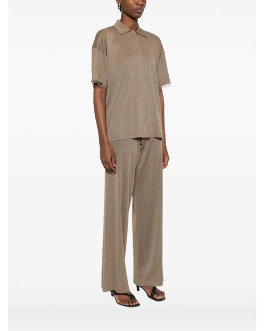 Fabiana Filippi Natural Short-Sleeves Shirt