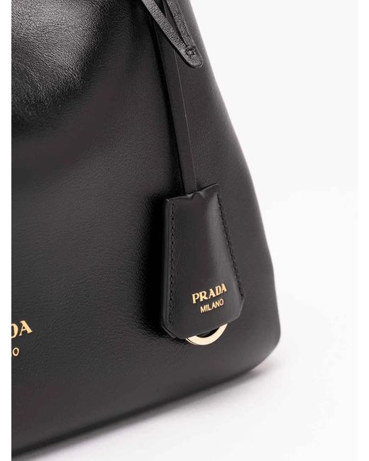 Prada Black Leather Shoulder Bag