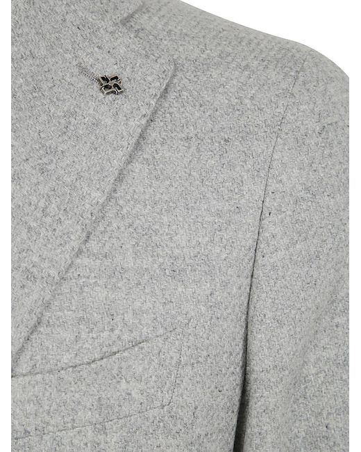 Tagliatore Gray Single Breast Jacket for men