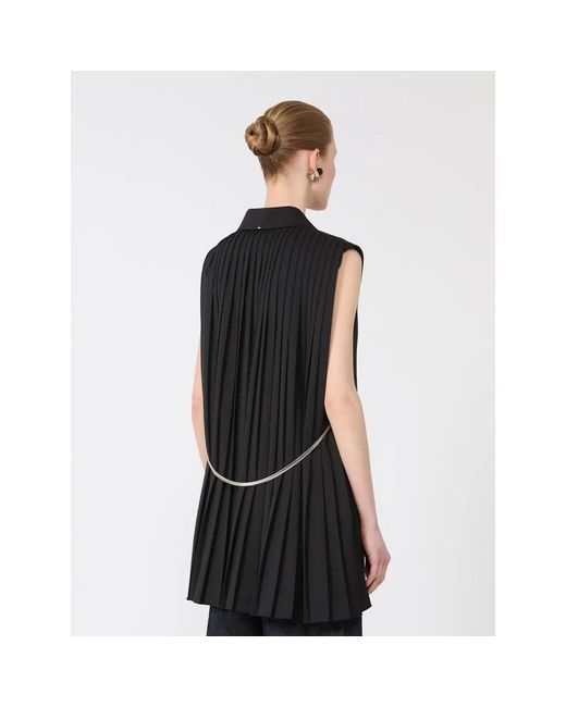 Max Mara Black Spxalbero Sleeveless Blazer