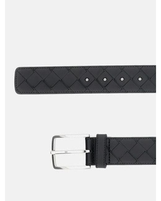 Bottega Veneta White Intrecciato Belt for men