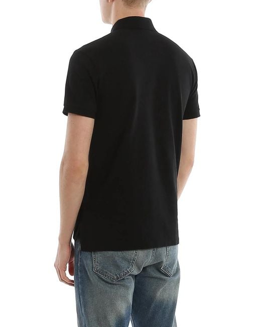 Polo Ralph Lauren Black Slim Short-Sleeve Knit T-Shirt for men