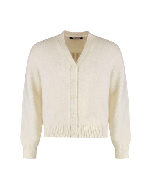 Jacquemus White Wool-Blend Cardigan