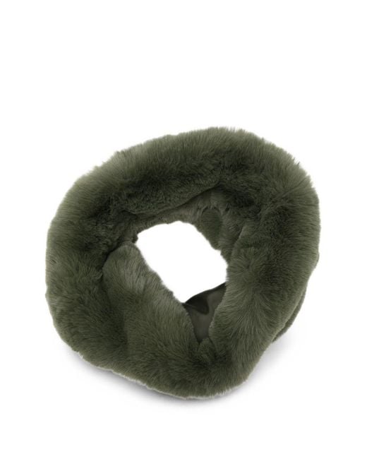 Frankie Shop Green Ginevra Faux-Fur Scarf