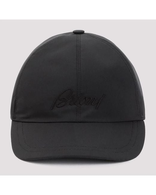 Brioni Black Baseball Hat for men