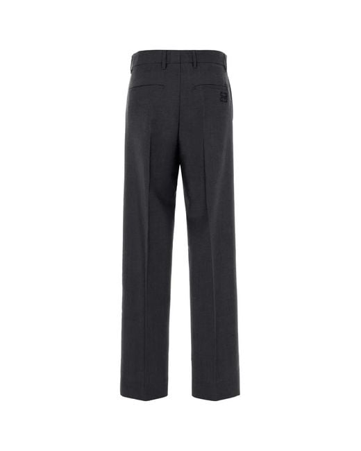 Miu Miu Black Charcoal Mohair Blend Pant