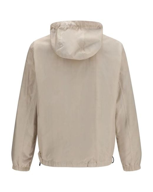 Burberry Natural The Reversible Check Hooded Jacket for men