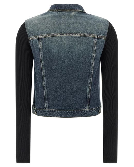 Coperni Blue 'Hybrid Rib Denim' Jacket