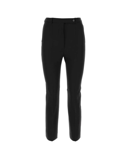 Sportmax Black Wool Navetta Pant