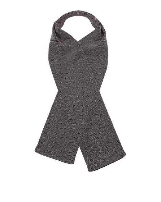 Brunello Cucinelli Gray Brass Scarf