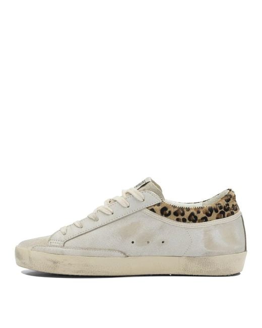 Golden Goose Deluxe Brand White "Super-Star" Low-Top Sneakers