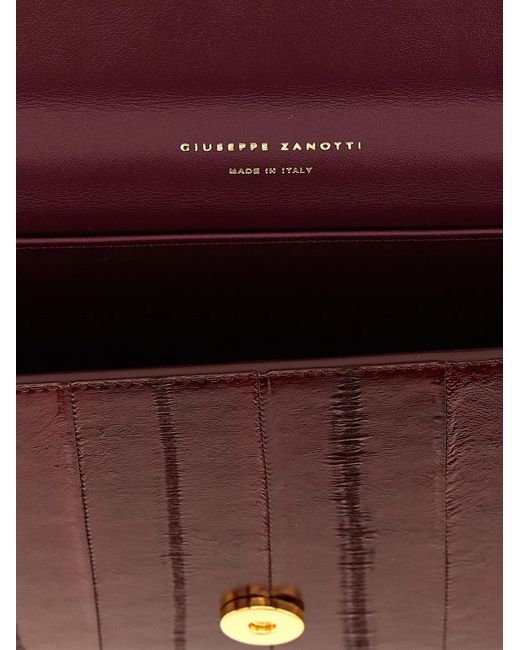 Giuseppe Zanotti Purple 'Tuxedo' Clutch