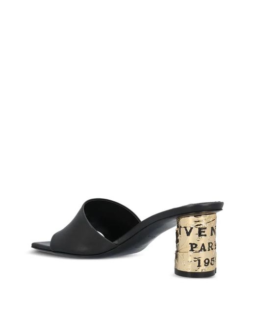 Givenchy Black Heel Mule 65Mm