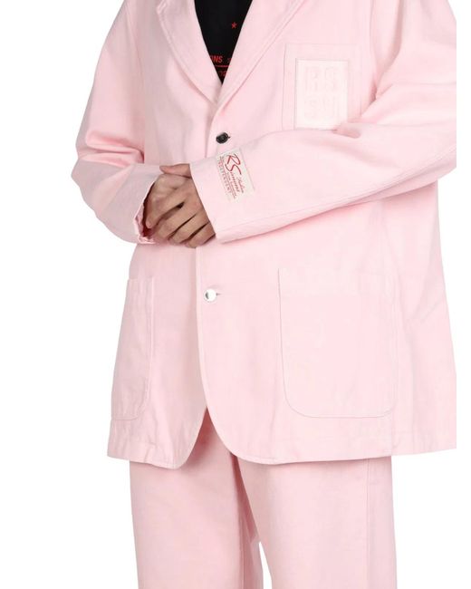 Raf Simons Pink Logo Patch Jacket