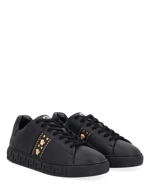 Versace Black Greek Sneaker for men