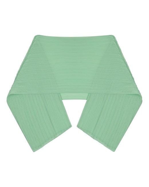 Pleats Please Issey Miyake Green "Madame-T June" Stole