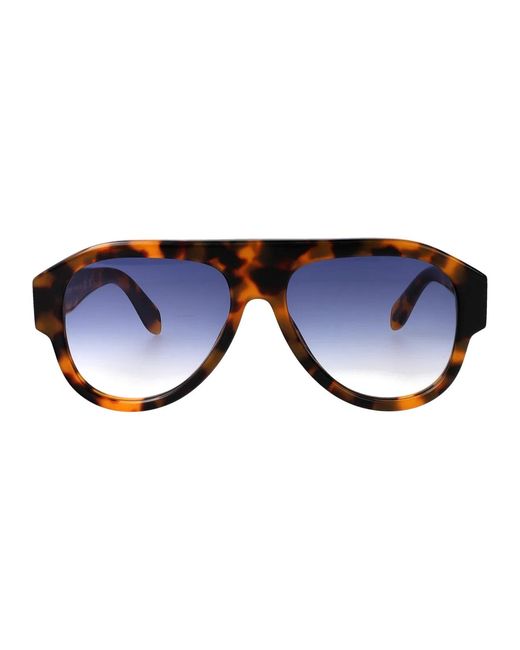 Palm Angels Blue Acetate Sunglasses