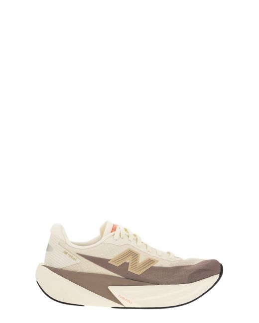 New Balance White Fuelcell Rebel V4