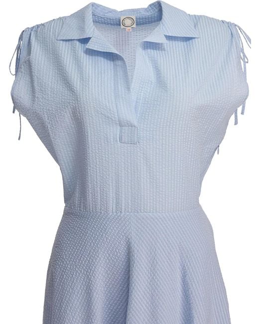 Ines De La Fressange Paris Blue Cotton Dress