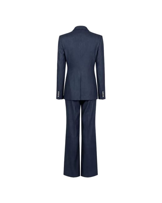 Tagliatore Blue Linen Silk Suit