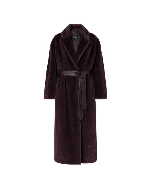 Pinko Red Polyester Coat