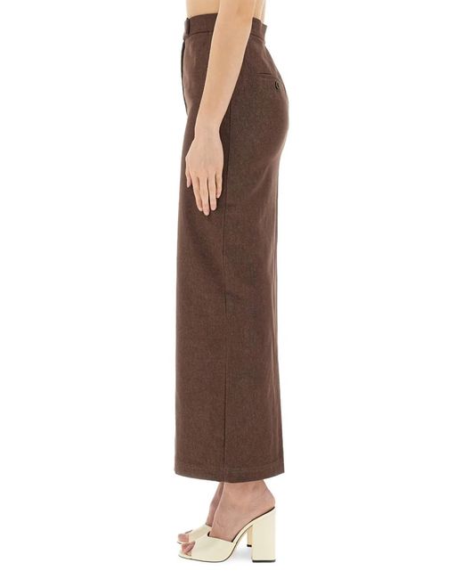 Max Mara Brown Long Skirt "Pianosa"