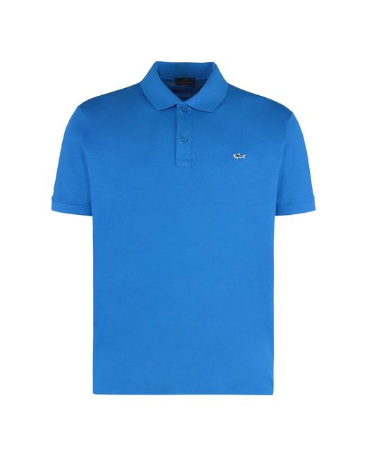 Paul & Shark Blue Paul & Shark Cotton Piqué Polo Shirt for men