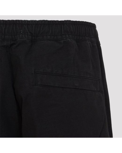 Stone Island Black Cotton Cargo Pants for men