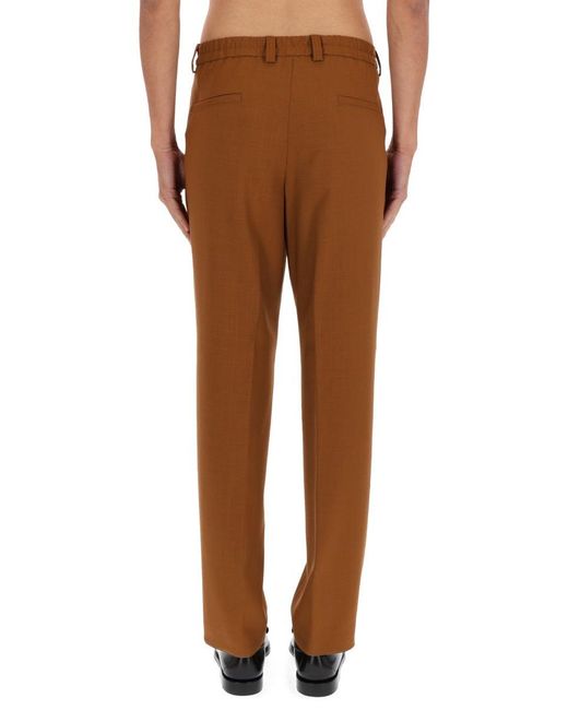 Boss Brown Regular Fit Pants for men