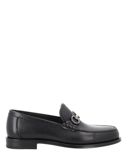 Ferragamo Gray Calf Loafers for men