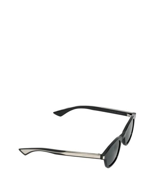 Saint Laurent Gray Tortoiseshell-Effect Square-Frame Sunglasses