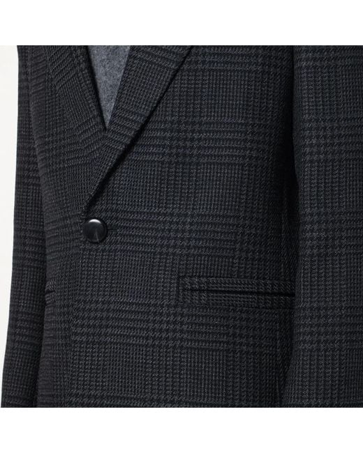 NAMACHEKO Black Melange Prince Of Wales Jacket for men