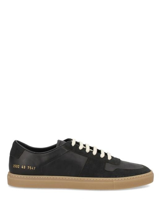 Common Projects Black Leather Sneakers for men