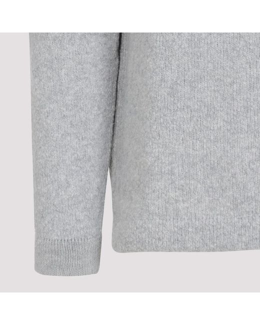 Stone Island Gray Wool Sweater for men