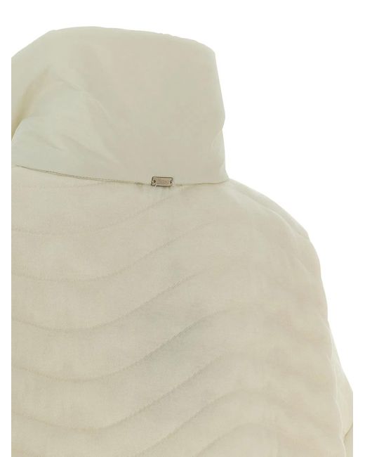 Herno White 'Resort' Poncho
