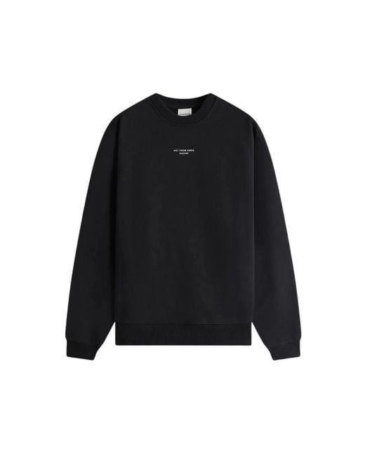 Drole de Monsieur Black Le Sweatshirt Slogan Classique for men
