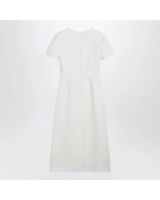 Valentino White Avorio Midi Dress
