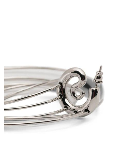 Panconesi Metallic "Pierced Serpent" Hoops Large