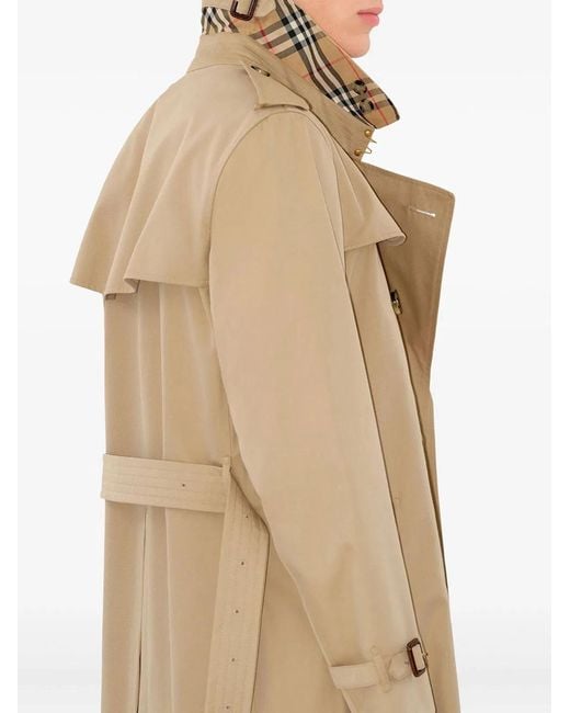 Burberry Natural Long Kensington Heritage Trench Coat for men