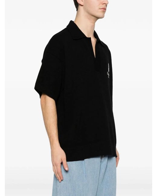 Amiri Black Ma Chateau Skater Polo for men