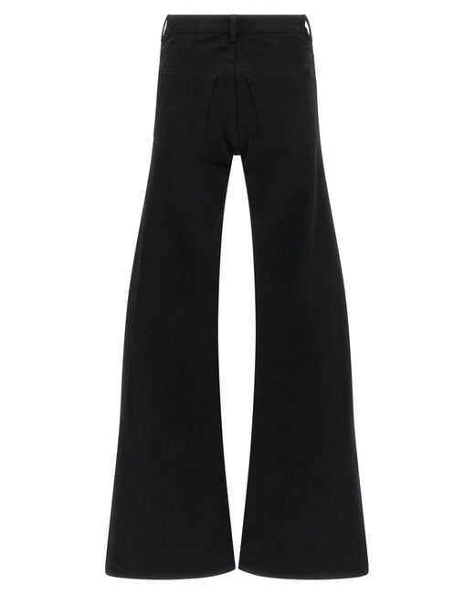 Balenciaga Black Curved Waist Jeans