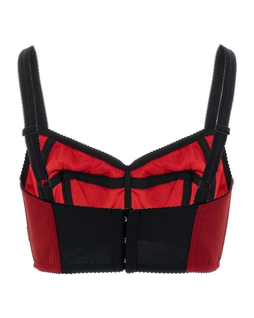 Dolce & Gabbana Red Acetate Tank Tops