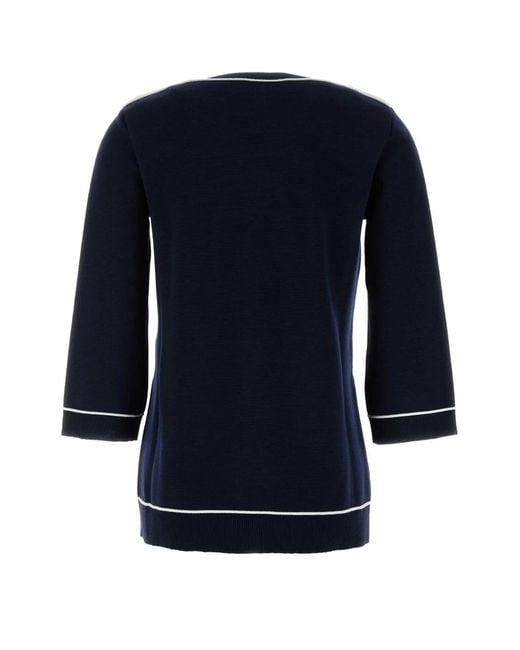 Gucci Blue Wool Oversize Sweater