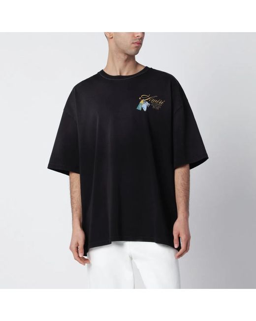 Amiri Black Chateau Keys Cotton T-Shirt for men