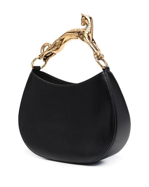 Lanvin Blue Hobo Cat Leather Bag