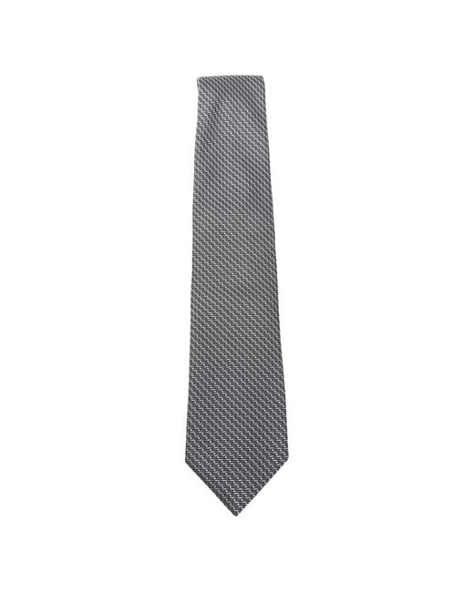 Boss White Silk Tie for men